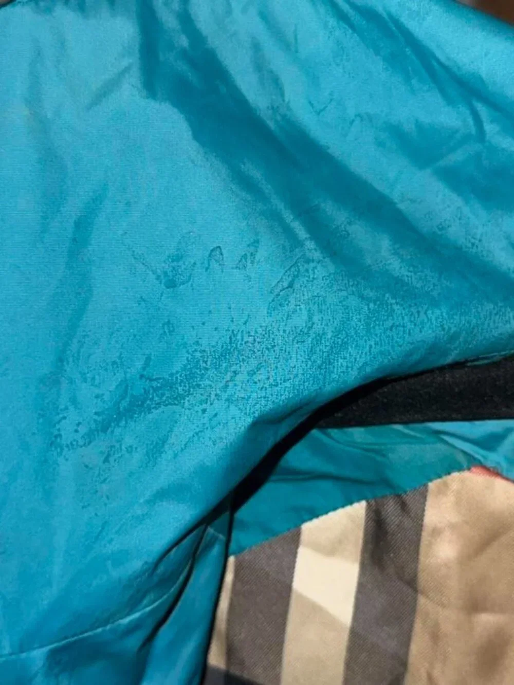 Authentic Burberry Peacock Blue Trench Coat Womens size 6 - Picture 8 of 8
